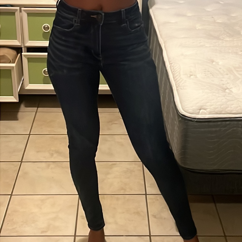 American Eagle Long Blue Skinny Jeans